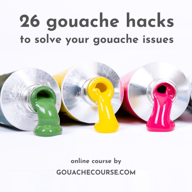 26 gouache hacks to solve the common issues with gouache painting
