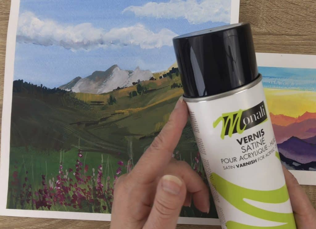 How to finish your artwork with spray varnish or finish 