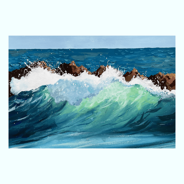 Gouache seascapes class