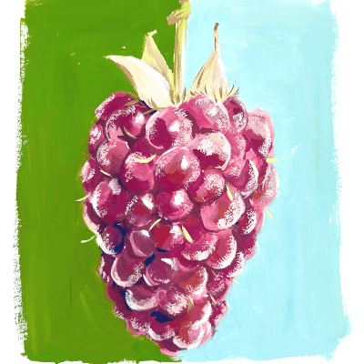 Gouache painting tutorial