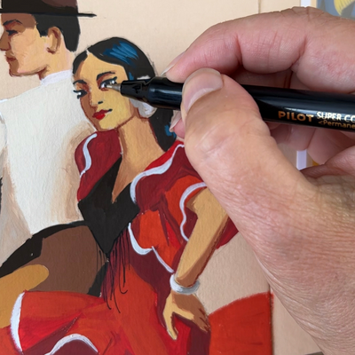 How to Use White Gouache to Touch Up Your Art 