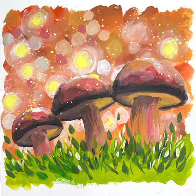 free gouache painting tutorial