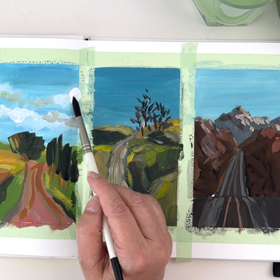How to loosen up your gouache painting