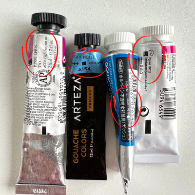 What is gouache made of? 