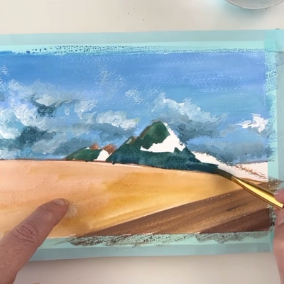 How to Start a New Sketchbook  Magical Gouache Landscape Tutorial 