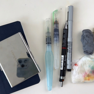 My Travel Art Kit, On-the-go gouache and sketch essentials